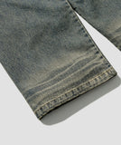 Wavelet Washed Denim Pants