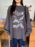 Kan Love Printing Over Long Sleeve Tee