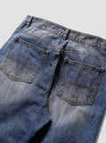 Washed Oil Denim Pants