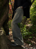 West cutting wide denim