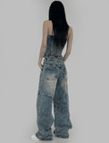 Ridi cut washed denim
