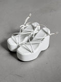 1206 Strap Platform Sole Sandals (10cm)