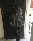 Tana Dot Fluffy Half Snap Button Fleece