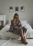 Candy Soft Loose-Fit Cotton Checkered Shirt