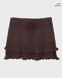 Hirun Knit Frill Mini Skirt
