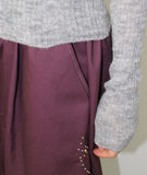 STUD LINE BERMUDA PANTS