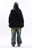 Hibbing hooded over denim jumper