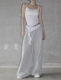 Mepho Pintuck Nylon Rivet Pants