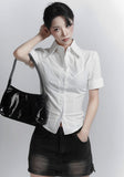 Curve Line Short Sleeve Shirt