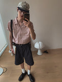 The Will Crop Check Short Sleeve Shirt