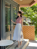 Feud Flared Banding Long Skirt