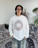 Kudeu mesh long sleeve knit
