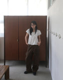 Pite Diagonal Cargo Pocket Wide Pants