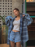 Cutting Waist Shorts Denim Pants