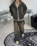 Decan Over Washing Denim Hooded Jacket