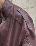 Raoul High-Neck Leather Jacket
