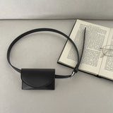 Matte Leather Mini Pocket Belt Bag