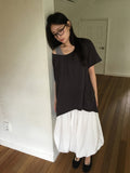 New Hit Shirring Balloon Banding Long Skirt