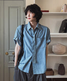 Hertz Tie Roll Up Short Sleeve Shirt