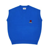 Heart Board Embroidery Knit Vest