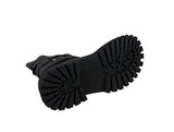 +6cm Vintage Crack Buckle Studded Mid Boots