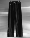 Mobel Snap Roll-up Cotton Pants