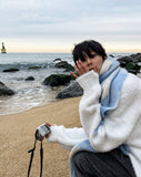 Snow warmer angora knitwear