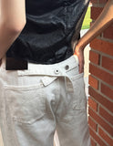 Denim-Hi Wide Pants
