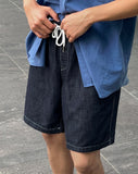 Blur Raw Banding Shorts
