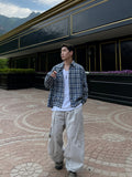 Crop Linen Check Shirt