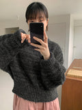 Comfy Hairy Round Knit