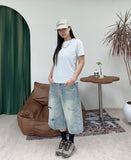Patton Cut Bermuda Denim Pants