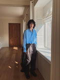 Low Adjust Cotton Two Tuck Slacks