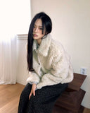 Dri Collar Fur Fluffy Jacket