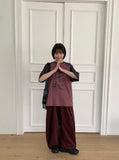 [unisex] Yuhamu Printing Over Short Sleeve T-shirt