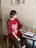 [unisex] Lyusao Sporty Printing Over Short Sleeve Tee