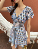Checkless Ruffle Wrap Monokini