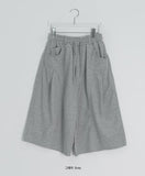 [unisex] Lutsme Curve Cut Bermuda Banding Pants