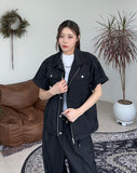 Ropel nylon half jacket