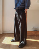 Osel Two-Tuck Wide Slacks