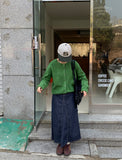 Maidi Cut Long Skirt