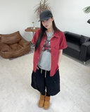 Thez Vintage Work Short Sleeve Shirt