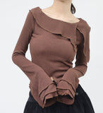 Shurene Collar Slit Knit
