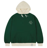 [UNISEX]LUCKY CLOVER Color Matching Hoodie