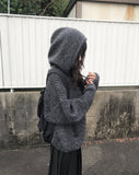 Anul Cable Hood Knit Zip-Up
