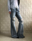 Marton Damaged Bootcut Pants