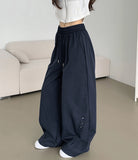 Nylon Wing Silver Point Curved Wide Banding Pants