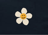 Cream Flower Dot Color Matching Sweatshirt