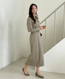 Eberu Shirt Long One Piece (Belt set)