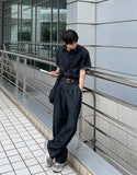 Mono Linen Two-Tuck Denim PT